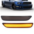 Hecasa Front Led Side Marker Light For 2010-2014d Mustang Base Gt Shelby Gt500 Boss 302 Replacement For Fo2551144 Fo2550144 