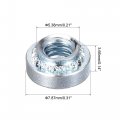 Uxcell Self -clinching Nuts 8-32 X 0 14-inch Carbon Steel With Zinc Plating Rivet Nut Round Head Metal Sheet Mounting Hardware