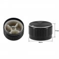 Uxcell 30x17mm Aluminium Alloy Potentiometer Volume Control Rotary Knob Knurled Shaft Hole Black For 6mm Diameter Guitar