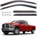 In-channel Rain Guards For 2009-2018 Ram 1500 Crew Cab 2010-2023 2500 3500 Mega 2019-2023 Classic Side Window Deflectors Vent 