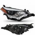 Passenger Side Headlight Assembly For 2014 2015 2016 Toyota Corolla 4 Door Sedan Halogen Headlamp Replacement Chrome Housing 