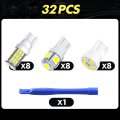 24 Piece Car Interior Led Bulb Kit T10 921 194 168 Replacement 12v White Lights For Rv Camper Trailer Boat Trunk Dome Map