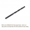 Uxcell 6542 High Speed Steel Straight Shank Twist Jobber Drill Bit Fully Ground Black Oxide Bits 4 9mm Diameter 85mm Total