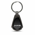 Ipick Image Made Black Dome Shinning Dark Gunmetal Metal Teardrop Key Chain With Logo For Nissan Juke