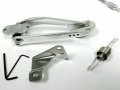 Hot Rod Billet Oval Throttle Pedal Kit W 36 Ss Braided Cable Return Spring V8 