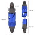 Universal Car Motorcycle Brake Line Quick Release Connect Adapter Aluminum Alloy Fitting For Oil Fuel Fluid Hose Blue