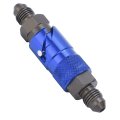 Universal Car Motorcycle Brake Line Quick Release Connect Adapter Aluminum Alloy Fitting For Oil Fuel Fluid Hose Blue