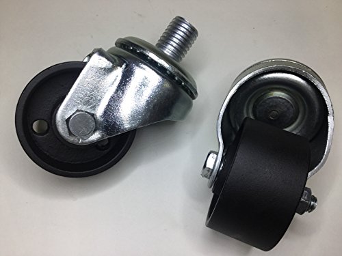 Floor Jack Casters Black 2 Pcs For Lincoln Walker 93642 93652 And Others