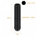 Uxcell Ball Point Set Screws 10pcs M8 X 40mm High Carbon Steel Metric Spring Hex Socket Grub Screw