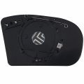 Driver Left Side Mirror Glass Assembly With Plastic Back Plate Heated Compatible Mercedes Benz 2001-2007 C-class 2003-2009