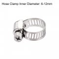 Uxcell Brass Barb Hose Fitting Connector Adapter 8mm Barbed X G1 2 Female Pipe With 6-12mm Clamp 2set