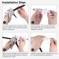 Uxcell 30ml Manual Epoxy Mixer Applicator Single Part Dispenser Gun Set The Contains 1pcs Of Hose Mixing Needle Front Cover And