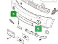 Cap Screw Front Bumper For Range Rover 2006 To 2009 Dpw500020puy Dpw500030puy Right And Left Set Of 2 