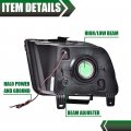 G-plus Led Drl Headlights Compatible With 2005 2006 2007 2008 2009 Ford Mustang Bumper Headlamp Smoky Lens Chrome Housing Amber