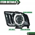 G-plus Led Drl Headlights Compatible With 2005 2006 2007 2008 2009 Ford Mustang Bumper Headlamp Smoky Lens Chrome Housing Amber