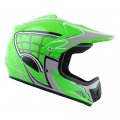 Wow Youth Kids Motocross Bmx Mx Atv Dirt Bike Helmet Spider Web Green 