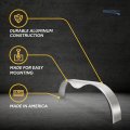 Recpro Trailer Aluminum Tandem Fender Smooth Diamond Plate Material Smooth 8 X 72 20