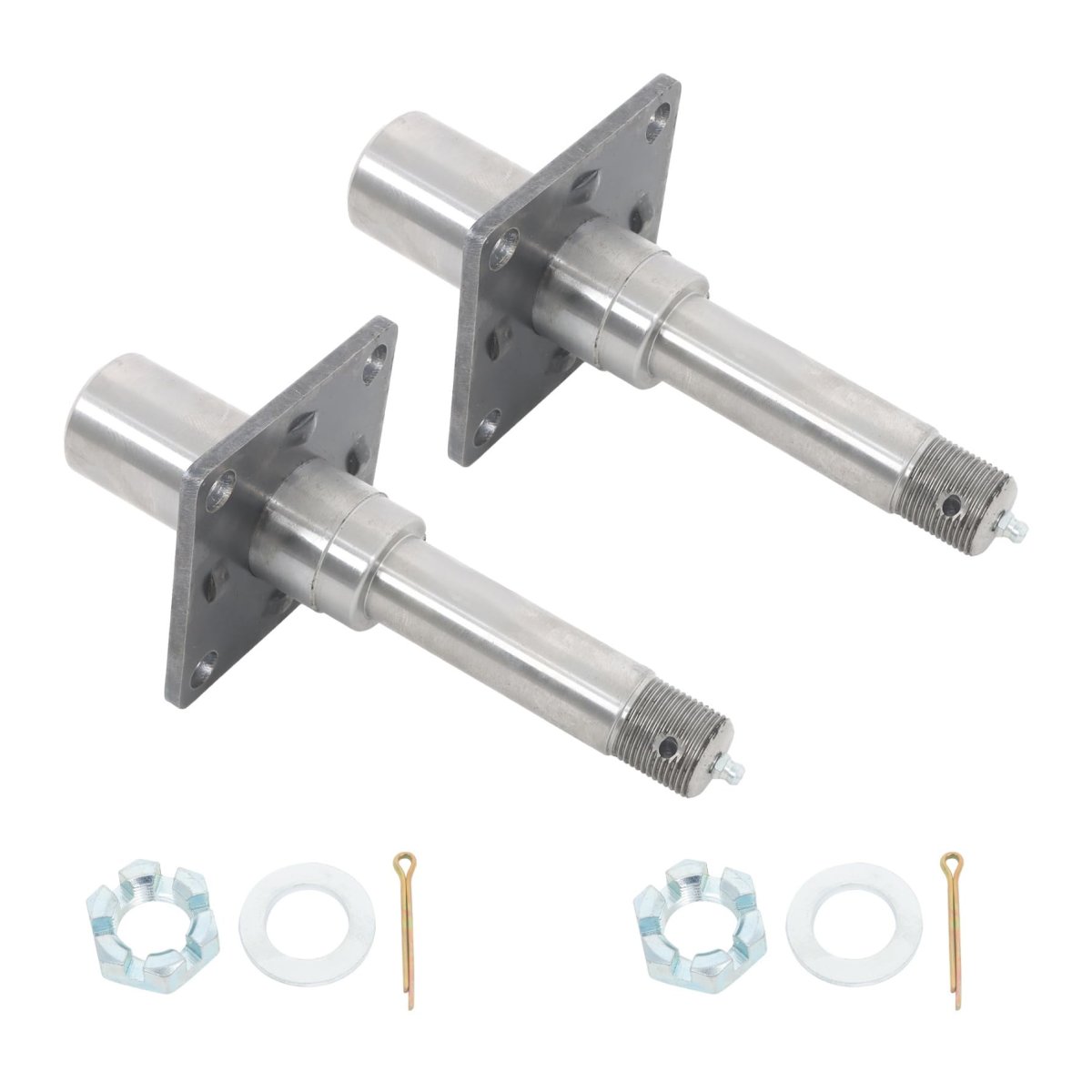 2 Sets Bt16 Round Spindle With Fastening Accessories Brake Flange
