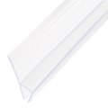 Shower Door Side Seal Widenh-type Sweep For 5 16 Glass 86 Long Silicone Frameless Strip Stop Leaks Clear 