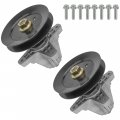 Caltric 2 Spindle Assembly 54 Deck Compatible With Troy Bilt Tb2 Super Bronco 54 Fab Gt
