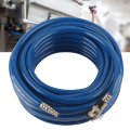 Compressor Air Line Hose Blue Flexible Pneumatic Pvc With Quick Connector 15m Length