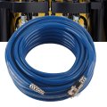 Compressor Air Line Hose Blue Flexible Pneumatic Pvc With Quick Connector 15m Length