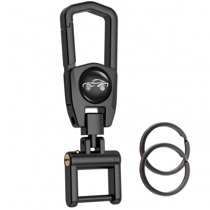 Juedarli Metal Car Fob Keychain Heavy Duty Chain With 2 Detachable Rings Car Key Holder For Keychains Accessories Men And Women