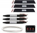 Recpro Rv Tank Heater Pad Kit 7 1 4 X 25 Fresh Water Grey Holding Up To 50 Gallons 12v Toggle Switch And Wire Included Elbow 
