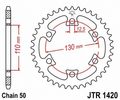 Jtr1420 40 40t Steel Rear Sprocket Black Painted C49 High Carbon 
