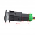 Fog Light Switch 4-pole 12v Push Button Front Plastic Replacement Fit For Camry Auris
