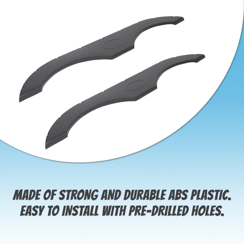 Jmtaat New Pair Left Right Tandem Trailer Fender Skirt For Rv Campers And Trailers Black
