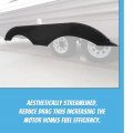 Jmtaat New Pair Left Right Tandem Trailer Fender Skirt For Rv Campers And Trailers Black