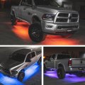 Ledglow 6pc Multi-color Truck Slimline Led Underbody Underglow Accent Neon Lighting Kit 10 Solid Colors 13 Unique Patterns