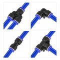 Uxcell Pneumatic 12mm Od Polyurethane Pu Air Hose Tubing Kit 5 Meters Clear With 14 Pcs Push To Connect Fittings