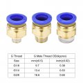 Uxcell Pneumatic 12mm Od Polyurethane Pu Air Hose Tubing Kit 5 Meters Clear With 14 Pcs Push To Connect Fittings