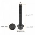 Uxcell Metric M6x45mm Hex Flange Bolts 5pcs 10 9 Grade Carbon Steel Hexagon Head Screws