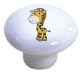 Carolina Hardware And Decor 2155 Giraffe Cute Baby Ceramic Cabinet Drawer Knob 