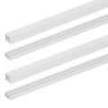 Plastic Upper And Lower Window Sliding Track Set For Glass Cabinet Closet Door 2 Sets Fit 5 32 In Thick Panel 1 3 Ft X 25 64 