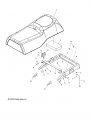 Polaris Snowmobile Backrest Riser Bracket Right Black Genuine Oem Part 5252598-329 Qty 1