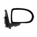 Passenger Side Door Mirror For Jeep Compass 2007 To 2017 Manual Adjust Non Heated Folding Black Textured Replaces Ch1321266 And 