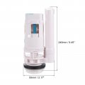Uxcell Toilet Flush Valves 2 Inch Dual Split Push Button Bottom Inlet Fill Valve Replacement Parts 240mm Height White