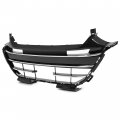 Front Lower Grille Grill For 2021-2023 Honda Accord Chrome Painted Bumper Silvery Black