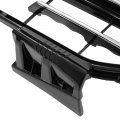 Kuafu Front Lower Grille Grill Compatible With 2021-2023 Honda Accord Chrome Painted Bumper Silvery Black