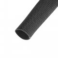 X Autohaux Fiberglass Heat Wire Shield Sleeve High Temp Adjustable 10ft 8mm 3 16 Black For Car Loom Protection