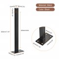 Uxcell Floating Shelf Brackets 4pcs 12 300mm Industrial Metal For Shelves Wall Mounted Supports Black