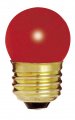 Satco S4511 7 5 Watt S11 Incandescent Ceramic Red 2500 Average Rated Hours Medium Base 120 Volts 