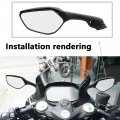 Minho Motorcycle Rearview Mirrors With Built-in Turn Signals Fit For Kawasaki Zx-10r 2021-2023