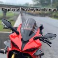 Minho Motorcycle Rearview Mirrors With Built-in Turn Signals Fit For Kawasaki Zx-10r 2021-2023