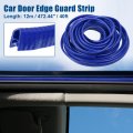 X Autohaux 40ft U Shape Rubber Car Door Edge Guard Trim Multifunctional Seal Strip Protection For Truck Atv Boat No Glue Blue