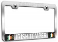 Stop Italian Attitude Irish Temper Chrome Metal License Plate Frame Tag Holder K48 
